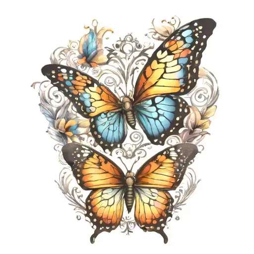 Butterfly Angel Wings Eternity Loop Made