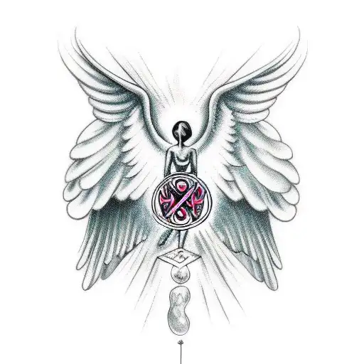 Ouija Board And Crying Angel