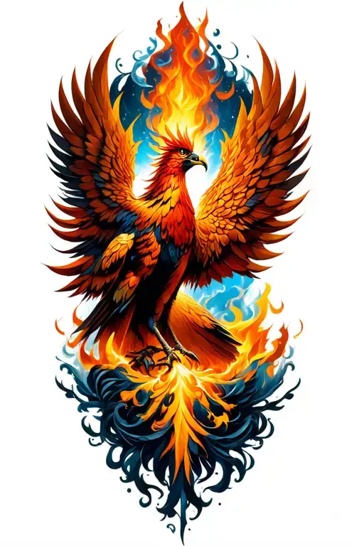 Phoenix Rising From The Ashes