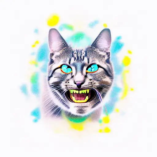 Big Grinning Cat Big Smile