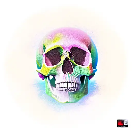 Skull Made Out Of Bodies