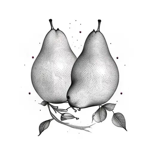 Sleeve Tattoo Centered Around A Pear Tree