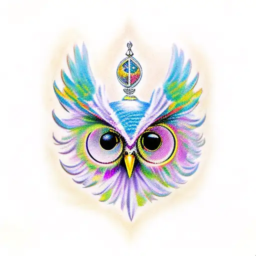 Owl Fleur De Lis