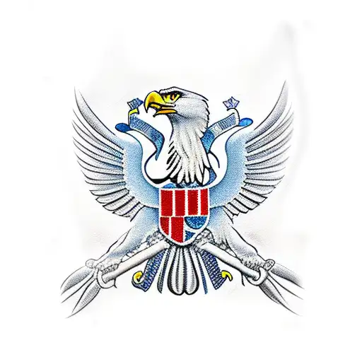 Double Head Eagle Albanian Flag