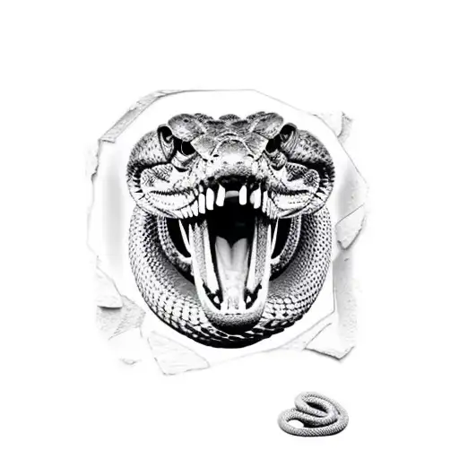 Siver Back Fighting A Rattle Snake