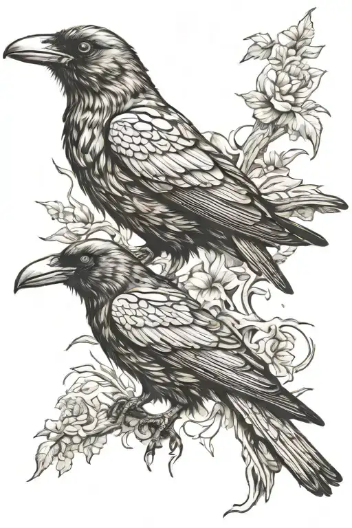 Duality Vivid Black Work Crow