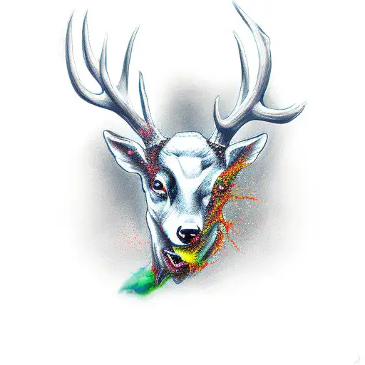 Grim Reaper With Deer