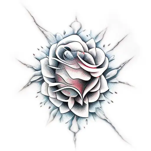 Dragon Red Con Flores Amarillas