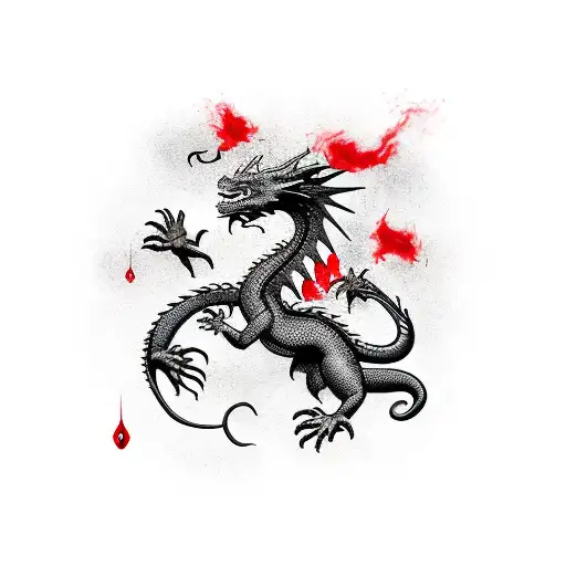 Dragon Pride Warrior Black Red