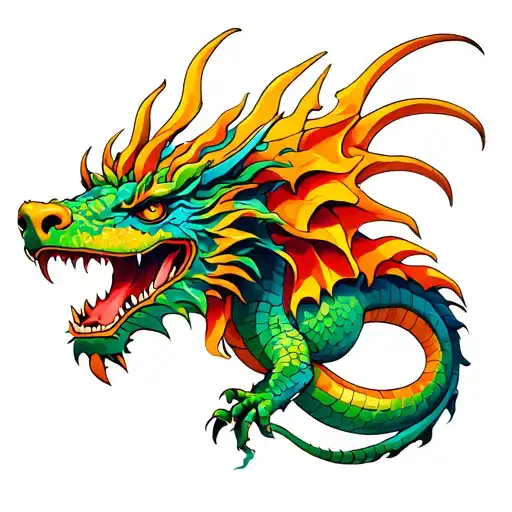 Cuban Crest Dragon Curled