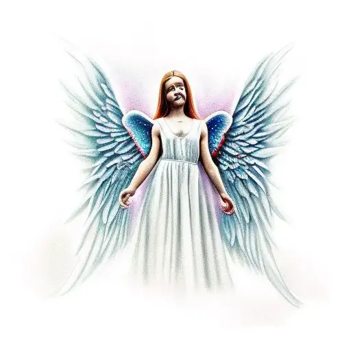 Angel Musculoso Con Rostro Triste