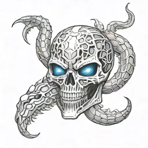 Mortal Kombat Scorpion Skull