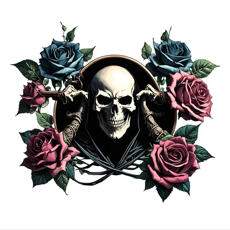 Grimm Reaper And Roses Wrapped