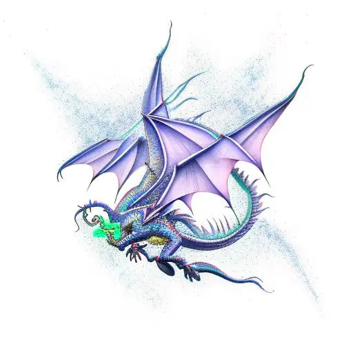 Mystical Multi Dimensional Flying Dragon