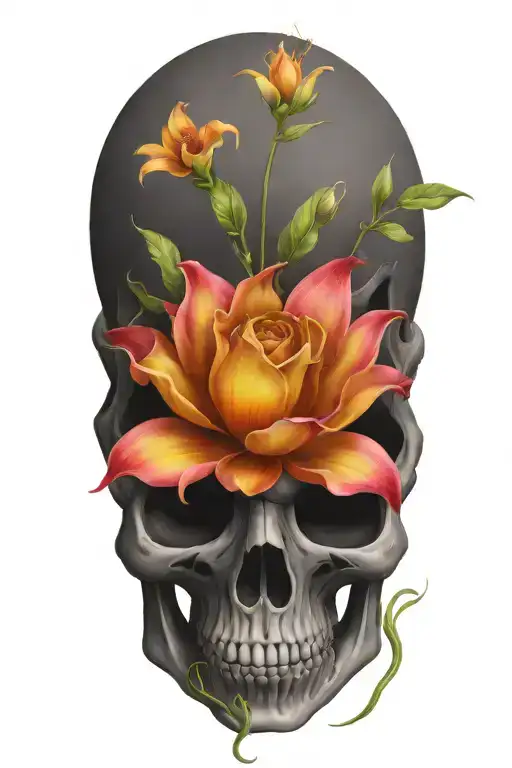 Blooming Skull Plant