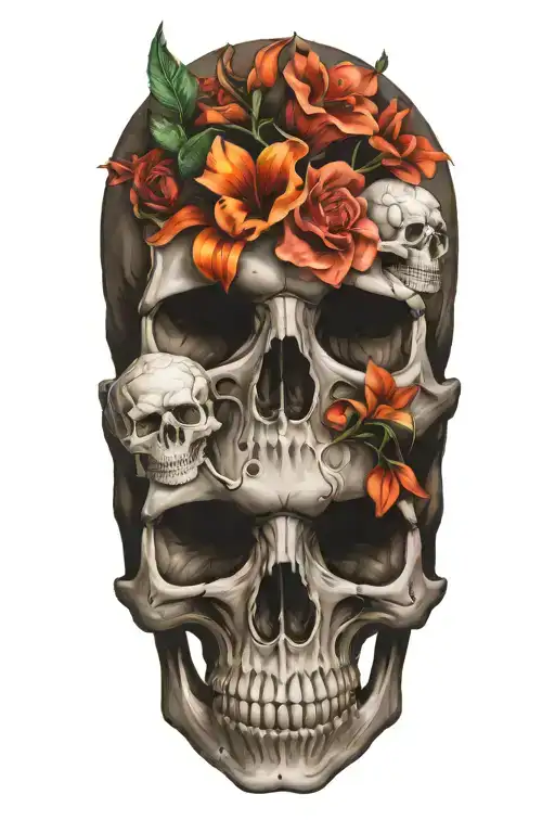 Blooming Skulls Flowers Coming