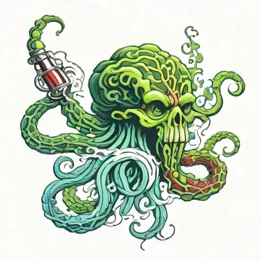 Kraken Smoking Weed