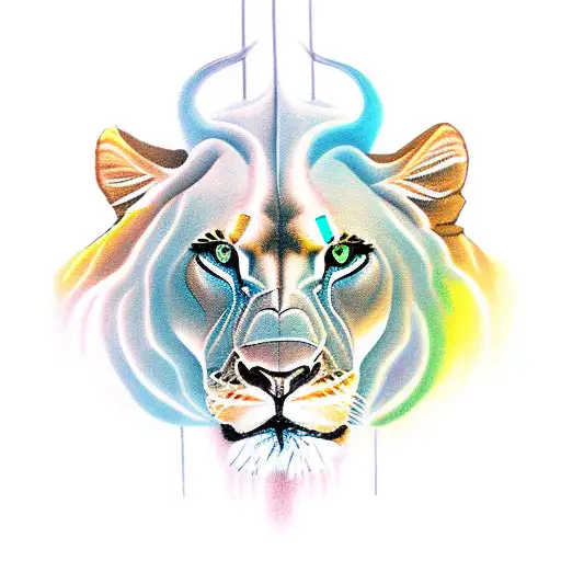 Fierce Looking But Feminine Female Lioness