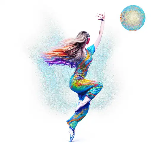 An Abstract Representation Of Optimism Through Flowing Dance Movements