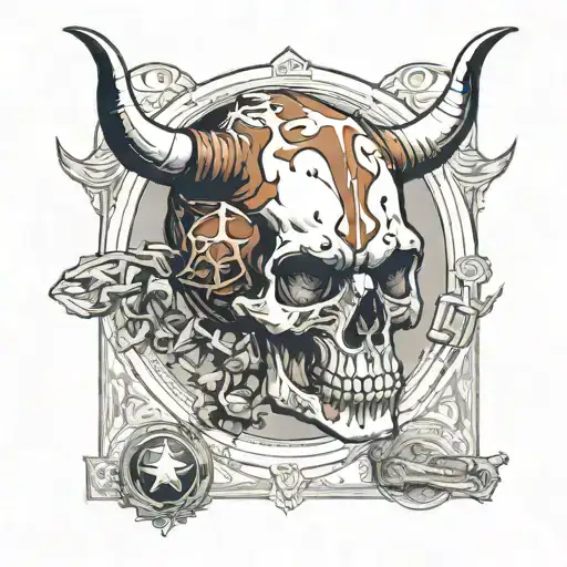 Texas Longhorn Football And Death Tarot Card