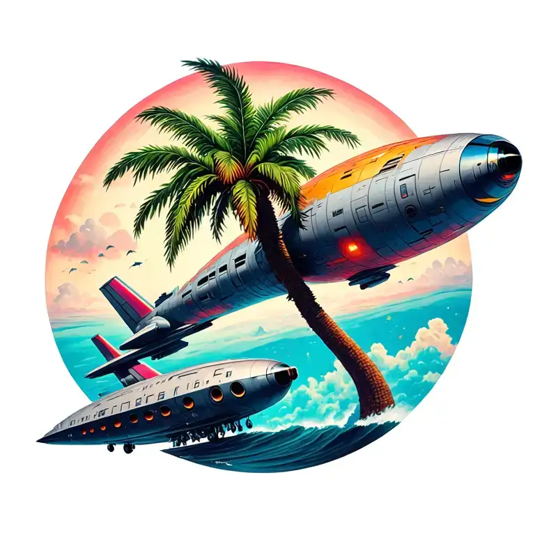 Palm Tree Space Ship
