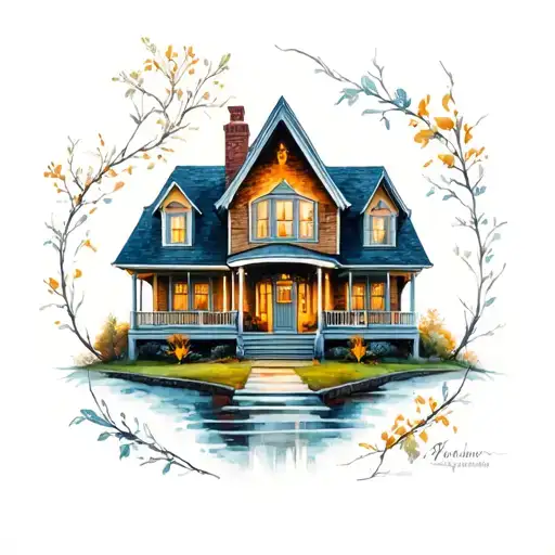 Family Tattoo 5 Years Marriage 3 Kids House