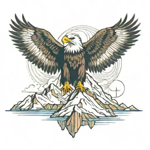 Eagle And Mountain