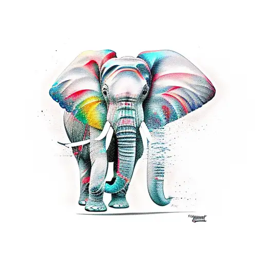 Elephant In Champagne Glass