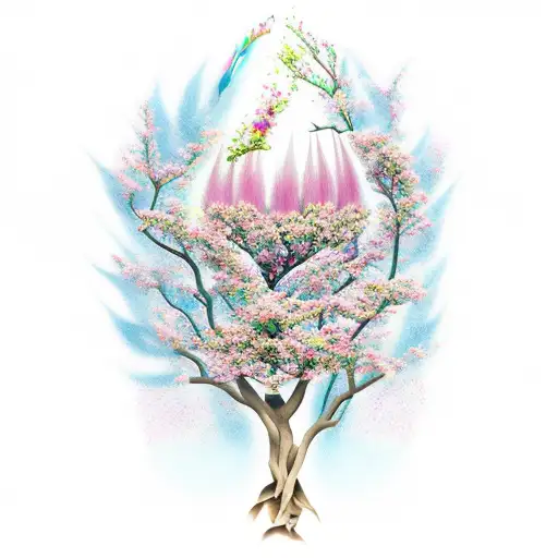 Quill Turning Into A Blossom Tree