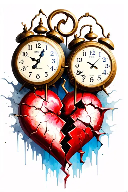 Two Broken Clocks And A Broken Heart Intertwined