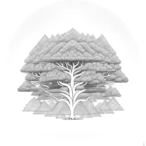 Big Tree With Triangle