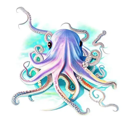 Octopus With Crystals