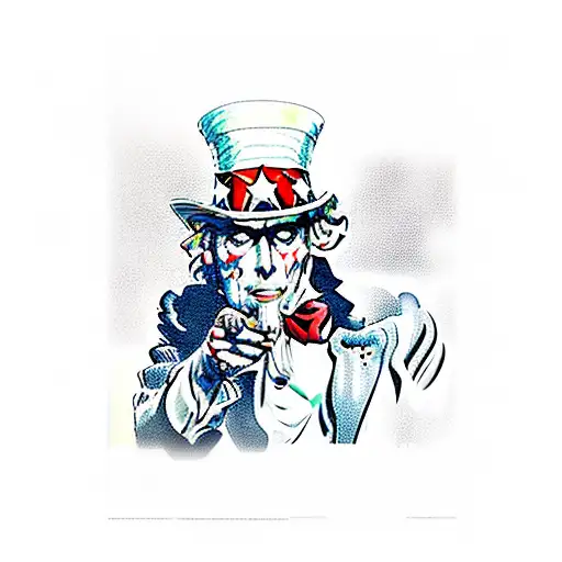 Uncle Sam I Want You Poster With Skeleton Features