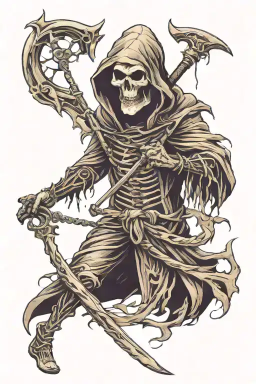 Grim Reaper With Scythe