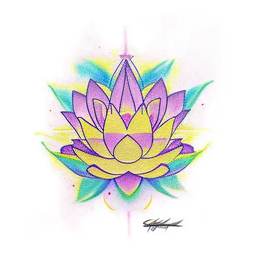 Lotus For Inner Forearm