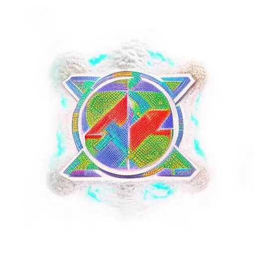 The Letter A Connected To Ankh Symbol Connected To A Z