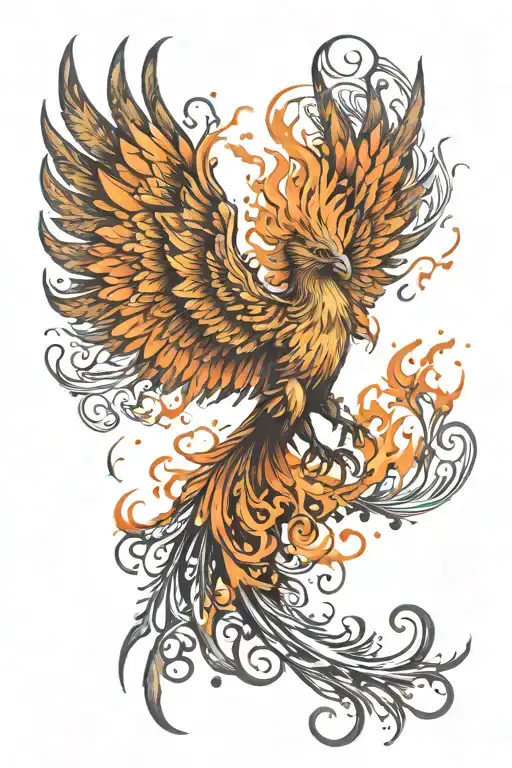 Phoenix Rising From The Ashes