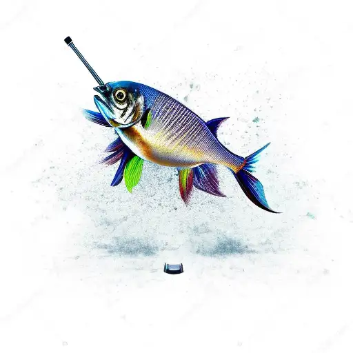 Fish With A Gun On The Dish