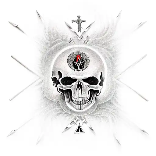 Tarot Death Card In Rider Waite Style