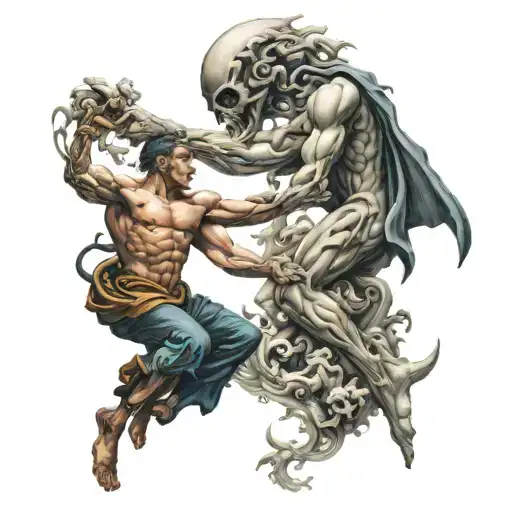 Fighting Balance Between Good And Evil