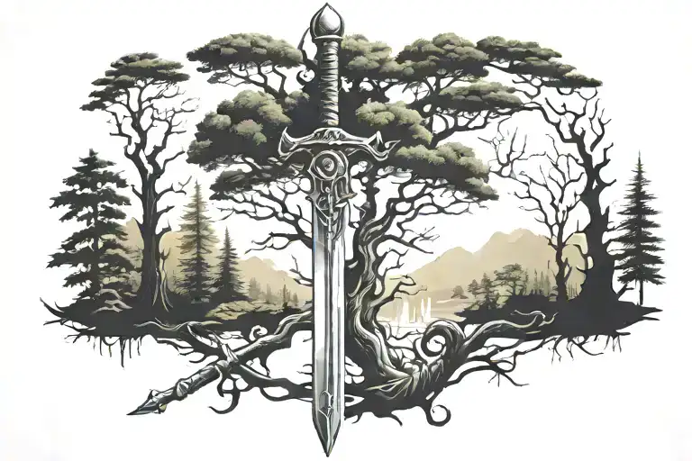 Sword Albanian Forest