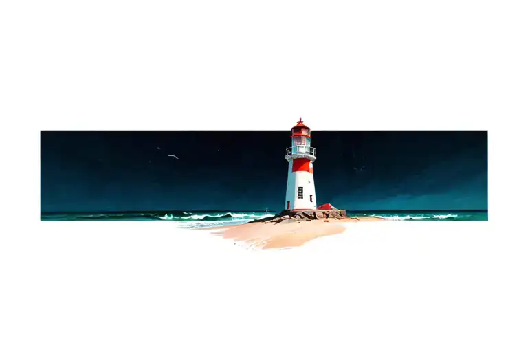Lighthouse On The Beach