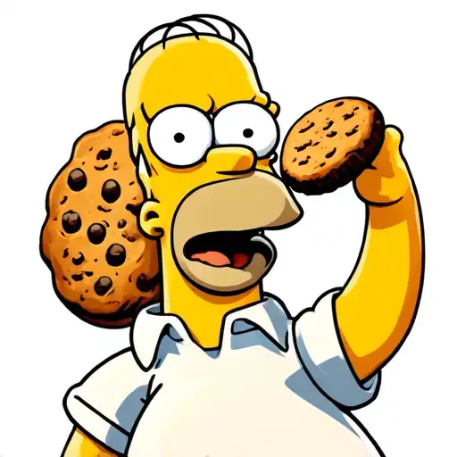 Homer Simpson Eat Space Cookie