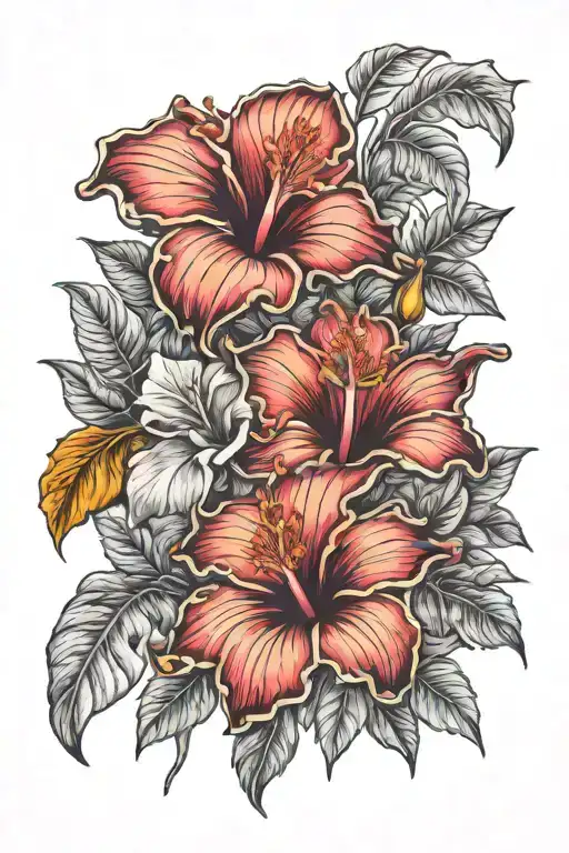 Egyptian Hibiscus Flowers