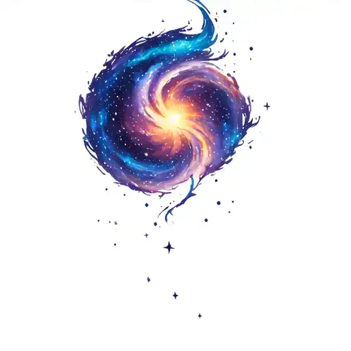 Galaxy Filled With Stars