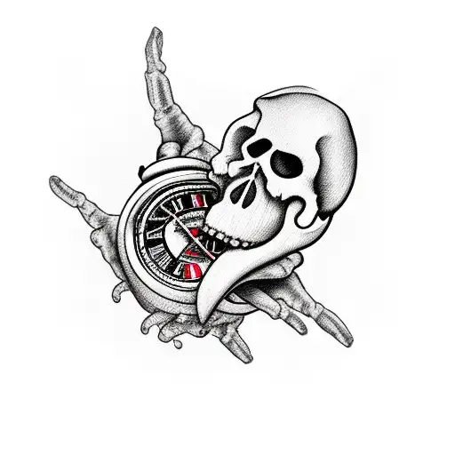 Reaper Holding Time Watch