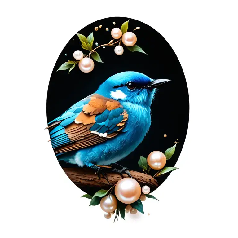 Bluebird And Pearls