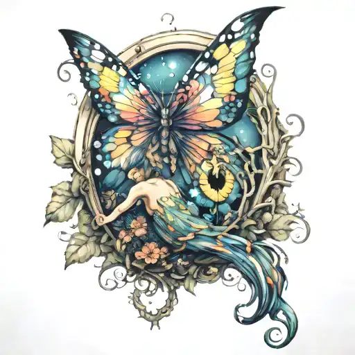 Fairy Peeking Low To Gorund Tail