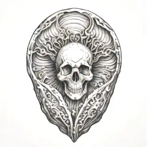 Incorporeal Ghost Hiding In The Sea Shell