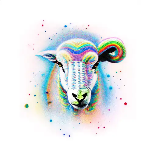 Rainbow Sheep Of The Family